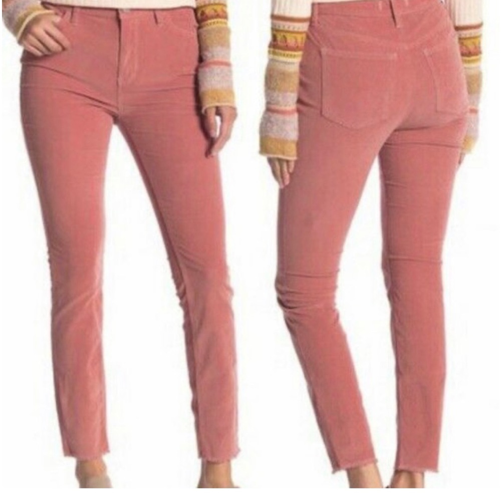 We the Free | NWT Modern Mauve Corduroy Pants Jeans Raw Hem Free People Size 28